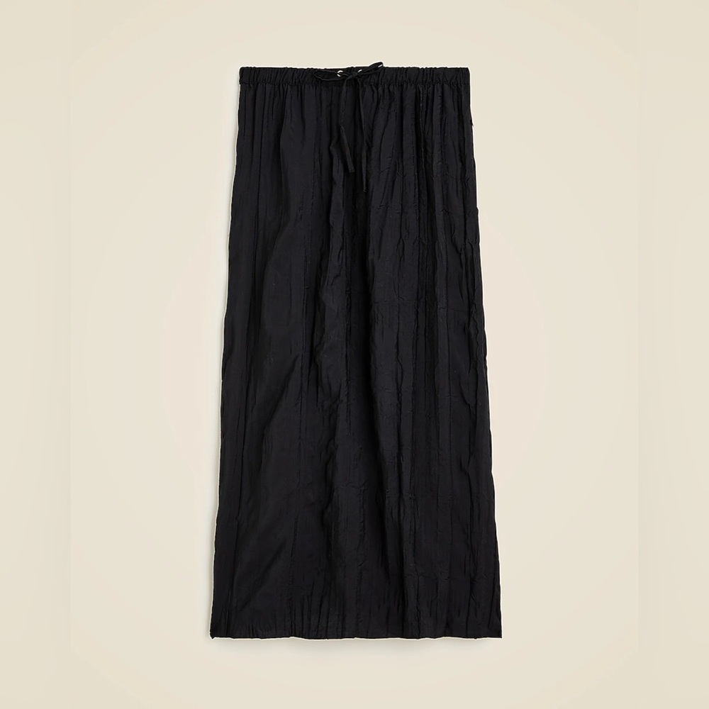 J.Crew Crinkled drawstring midi skirt CA727